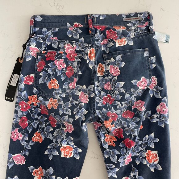 Aritzia Citizens of Humanity Mandy HiWaist Retro Slim RollUp Jeans Rose Navy 24 - Picture 3 of 16